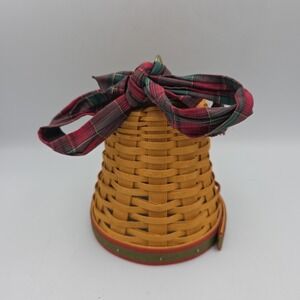 Longaberger 2000 Century NOEL BELL With Plaid Bow